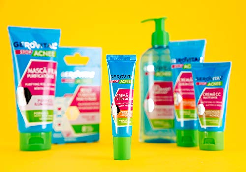 Gerovital Stop Acnee, Crema ultraactiva, por tipo de piel: Acneica Combinada Grasa, 15 ml