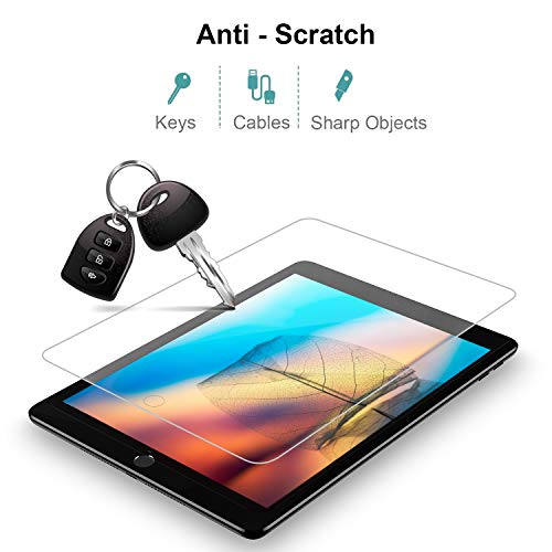 Gerutek [2 Packs] Protector Pantalla iPad 9,7 Pulgadas, 2018/2017, 6ª/5ª generación, iPad Air 1, iPad Air 2, iPad Pro 9,7", Dureza 9H, Ultra Transparente, Antiarañazos, Antihuellas Cristal Templado