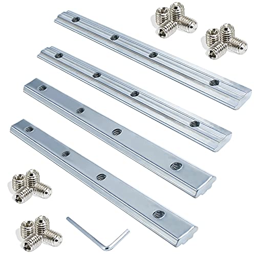 GIAK Conector Recto de Aluminio 4 piezas Conector de Línea Recta 30X30 Ranuras Conector de Perfil 8 Perfiles para Perfil Arquitectónico perfil de Aluminio