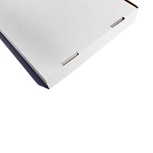 Giftgarden Caja de Cartón Kraft 30.5x22.9x7.6cm, Color Blanco, Cajitas de Carton Corrugado para Envíos, 25 Unidades