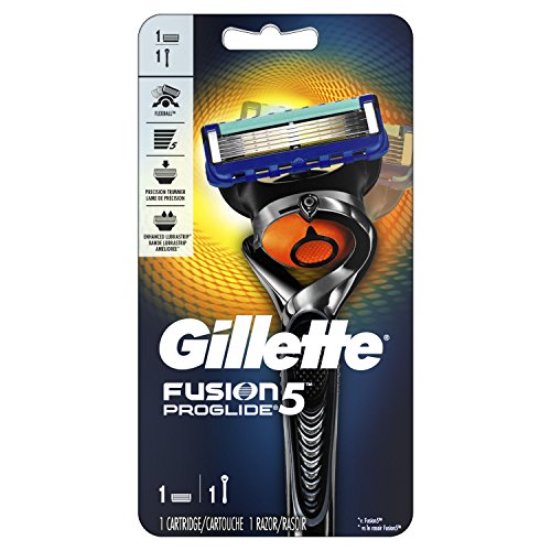 Gillette Fusion5 ProGlide Maquinilla, Tecnología FlexBall, se Adapta a los Contornos, Elimina Casi Todo el Pelo