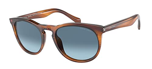 Giorgio Armani Gafas de Sol AR 8149 Striped Honey/Blue Shaded 54/20/145 hombre