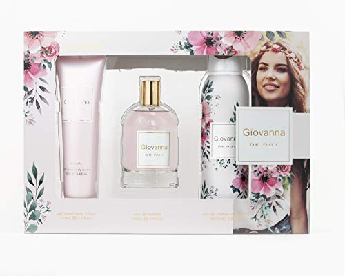 GIOVANNA DE RUY Bff Estuche De Regalo Para Mujer, Eau De Toilette 100 Ml, Desodorante En Spray 200 Ml Y Body Lotion 100 Ml, color Rosa - Pack de 3