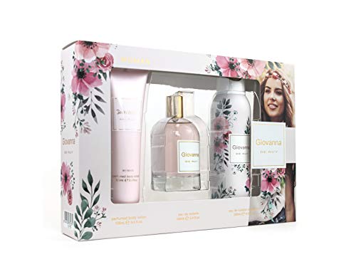 GIOVANNA DE RUY Bff Estuche De Regalo Para Mujer, Eau De Toilette 100 Ml, Desodorante En Spray 200 Ml Y Body Lotion 100 Ml, color Rosa - Pack de 3