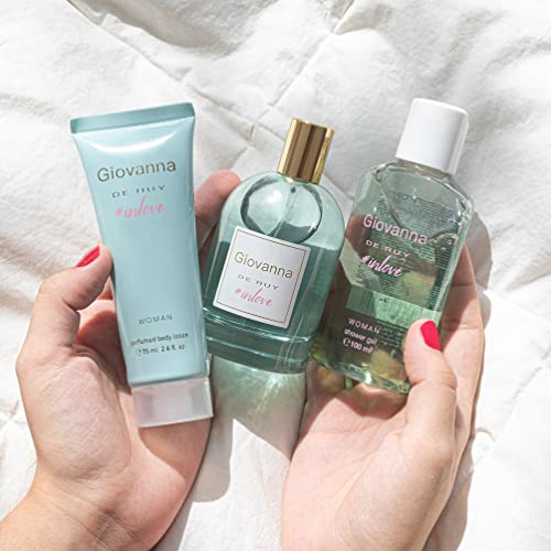 Giovanna De Ruy In Love Estuche de Regalo para Mujer EdT 100ml + Body Lotion 75ml + Gel Baño 100ml