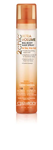 Giovanni 2chic - Spray para el cabello con mandarina y manteca de papaya, 5 onzas líquidas
