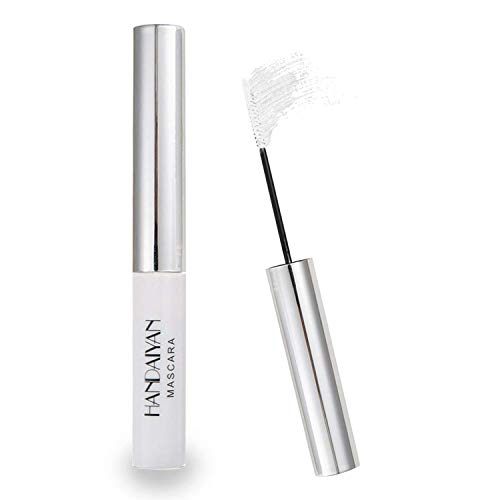 GL-Turelifes Máscara de 12 colores Máscara de fibra colorida Máscara encantadora de larga duración, pestañas gruesas y largas Maquillaje de ojos a prueba de agua y manchas (# 02 blanco)