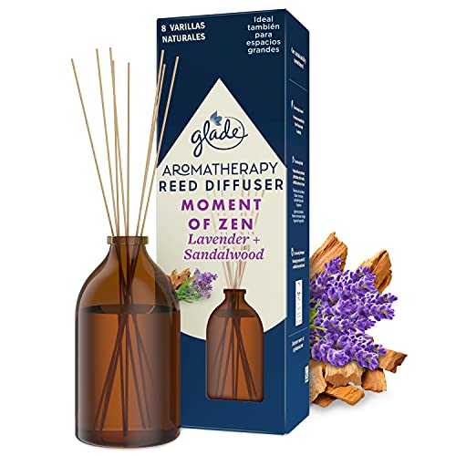 Glade Aromatherapy Varillas Fragancia Moment Of Zen, Líquido Con Aceites Esenciales, color Incoloro, 80 ml