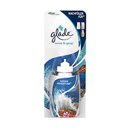 Glade® - Recambio para Ambientador Automático Sense & Spray con Sensor de Movimiento, Fragancia Ocean Adventure, Unidad, 18ml