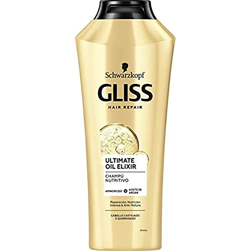 Gliss - Champú para pelo castigado o quebradizo - Ultimate Oil Elixir - 250ml– Gama Nutrición