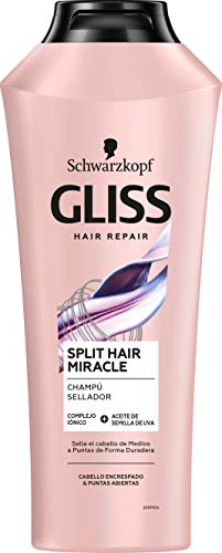 Gliss - Champú sellador para pelo abierto y encrespado - Split Hair Miracle - 6uds de 250ml (1.500ml) – Gama Selladora