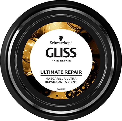 Gliss - Mascarilla para pelo muy dañado con Keratina Líquida - Ultimate Repair – 6uds de 300ml (1.800ml) – Gama ultra reparación