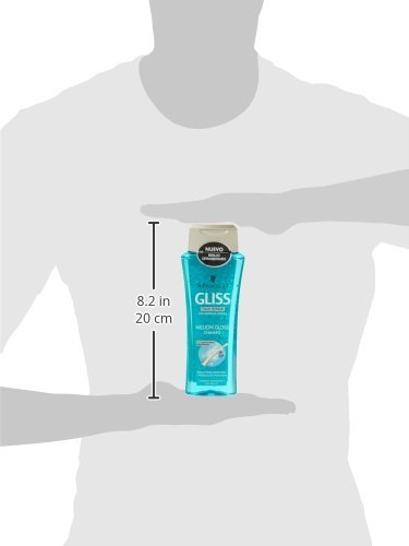 Gliss Million Gloss - Champú, 2 piezas, 200 gr