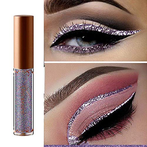 Glitter Liquid 8 Color Lápices de Ojos Impermeable Sparkle Larga Duración Metallic Delineadores Pen Shimmer Sombra