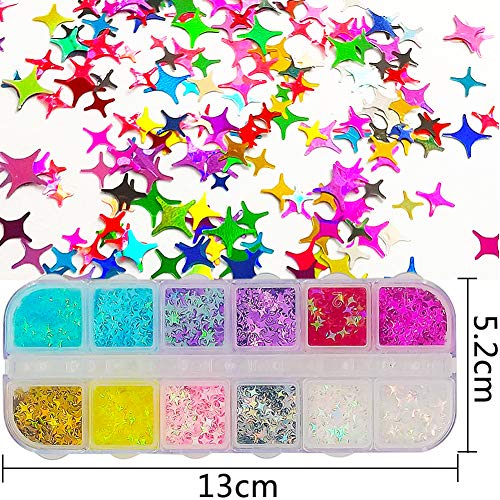 Glitter para Ojos BESTZY Purpurina Cosmética Maquillaje para Cuerpo Cara Pelo y Uñas Halloween Party Christmas (24 Colores)