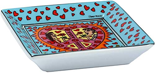 Goebel de la novedad 2015 Mini ciotole James rizzi - diseño Pop Art - The Kiss of Bliss - Peace and Love be with you - mamá y papá in Love