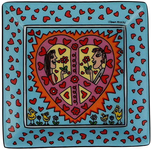 Goebel de la novedad 2015 Mini ciotole James rizzi - diseño Pop Art - The Kiss of Bliss - Peace and Love be with you - mamá y papá in Love