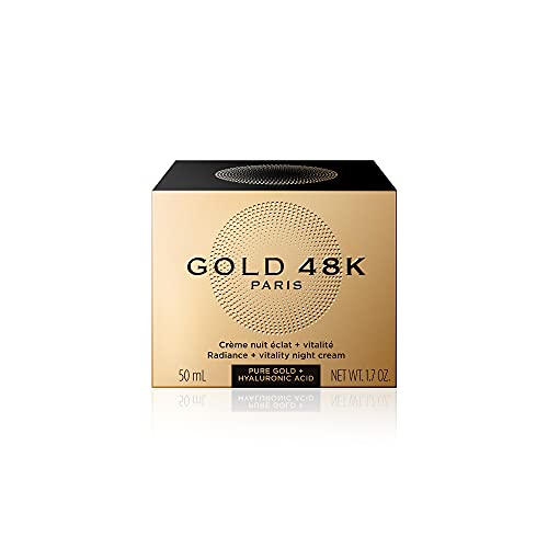 GOLD 48K - Crema de noche - iluminación y firmeza - Oro Puro + Ácido Hialurónico