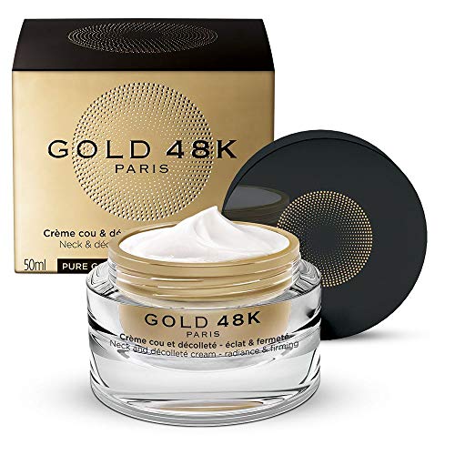 GOLD 48K - Crema para el cuello y el escote - iluminación y firmeza - Oro Puro + Ácido Hialurónico