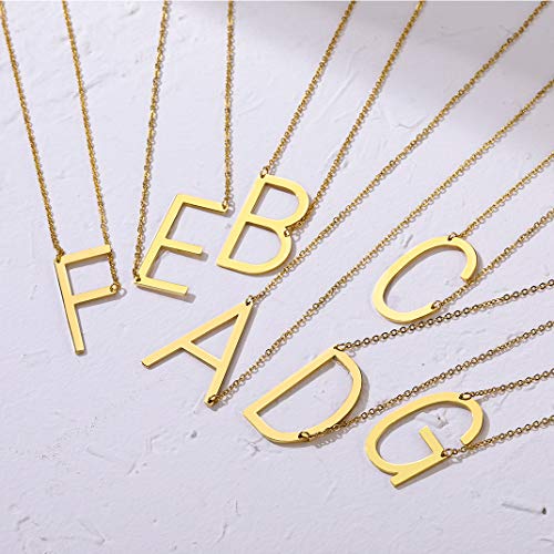 GoldChic Collar de Letra Oro C Colgantes con Iniciales de Nombres