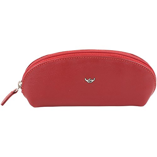 Golden Head Polo Zipped Key Case Red