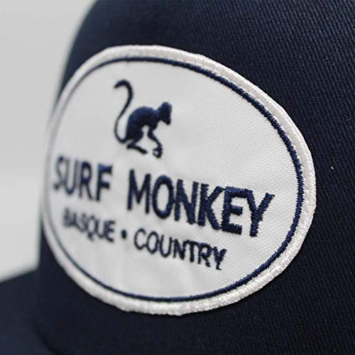 Gorra Full Patch Snapback - Surf Monkey - Gorra de béisbol para Hombre - Talla única - Cierre ajustable Snapback - Visera Plana - 100% algodón - Diseño 5 paneles - Envío Gratis 24/48h (Azul Marino)