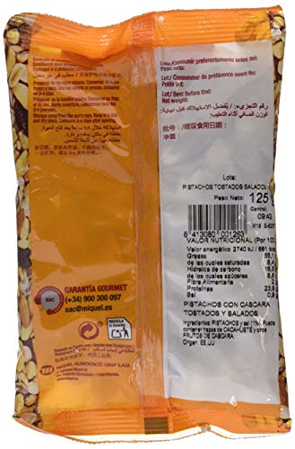 Gourmet Frutos Secos Pistacho Tostado con Sal, 125g