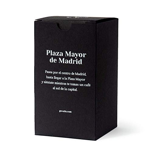GOVALIS Vela Aromática Plaza Mayor de Madrid | Cera de Soja 100% Natural | 100 Horas, Vela Perfumada Grande en Vaso, Viajes Recuerdos Madrid, Regalos Originales, Decoración, Yoga, Dormitorio, Baño