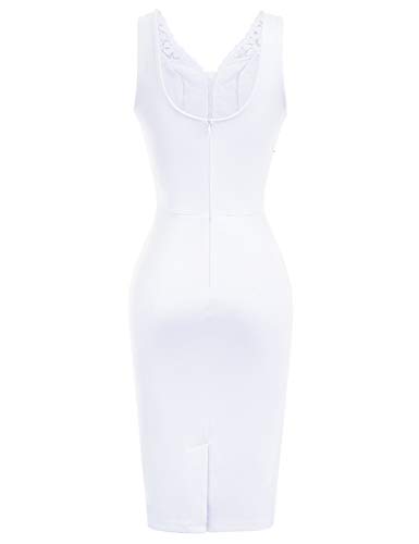 GRACE KARIN - Vestido de Tubo de Estilo Rockabilly Vintage para Mujer, Vestido de Oficina, CL987, Cl136-7, M