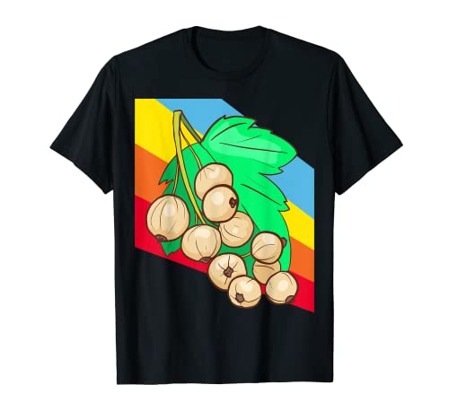 Grosellas blancas Fruta Vegano Vegetariano Camiseta