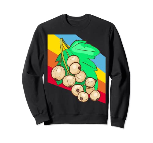Grosellas blancas Fruta Vegano Vegetariano Sudadera