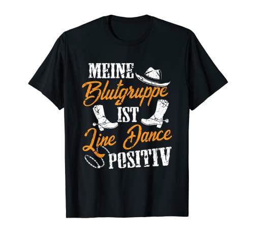 Grupo de sangre Line Dance Positiv – Texto para Line Dancer Camiseta