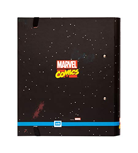 Grupo Erik - Carpeta 2 anillas troquelada premium Marvel Comics Los Vengadores, A4, 32x26 cm (C2AT0014)