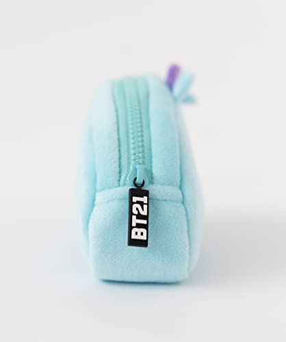 Grupo Erik Estuche Escolar BT21 - Estuche BT21 Mang, Estuche Rectangular Vuelta al Cole - Estuche BTS - Producto con Licencia Oficial, Azul