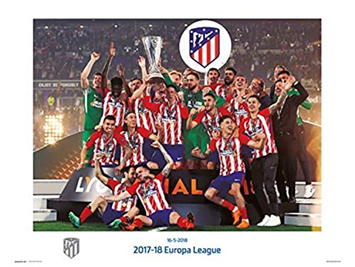 Grupo Erik P30X40CM0024 Lámina Decorativa Europa League 2017-2018, Atlético de Madrid, Multicolor, 30 x 40 cm