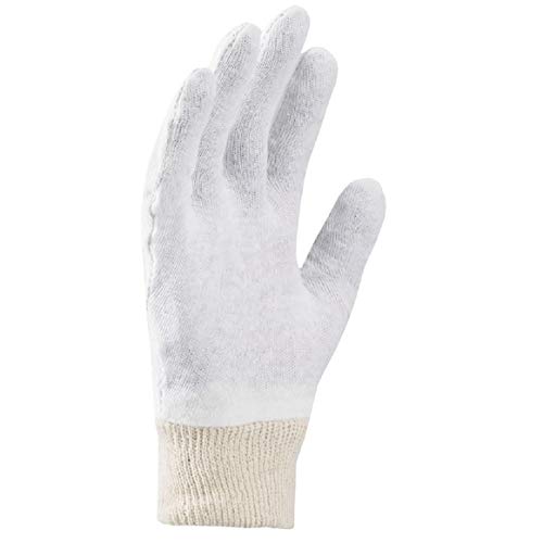 Guantes de algodón, SOFT, guantes médicos, guantes cosméticos, blanco, agradable y delicado para las manos (7 (12 pares), Blanco)