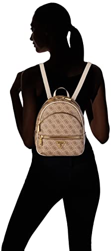 Guess Manhattan Backpack, Mochila para Mujer, Logotipo de Leche, Talla única