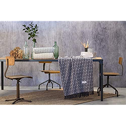 Guy Laroche Blaise Manta Sofa o Plaid 130x170 Algodon Manta para sofa Grande Bonita Calentita Suave, Beige
