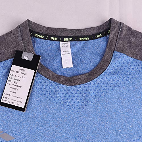 GYMAPE - Camiseta deportiva de manga corta para hombre, transpirable y cómoda, para correr, entrenar o ir al gimnasio, de secado rápido
