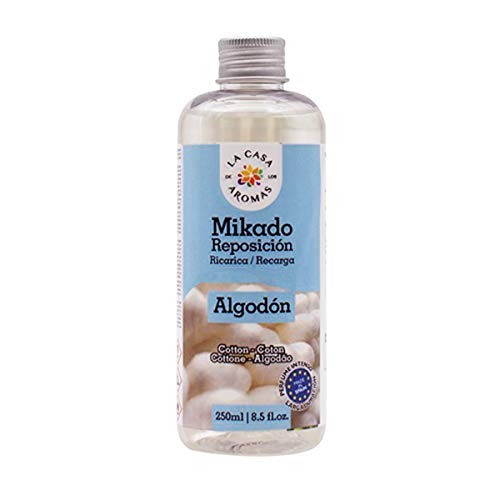H HANSEL HOME Mikado Reposicion 250 Ml Sin Varillas (Algodón, 1 Pc)