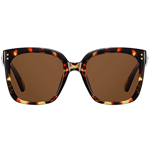 H HELMUT JUST Gafas de Sol Mujer Grandes Moda Con Montura Cuadrada Protección UV400