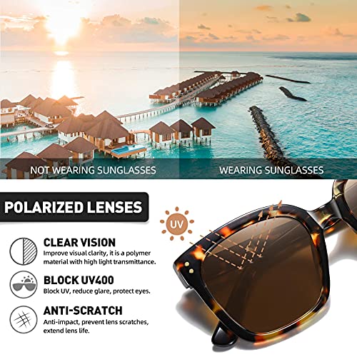 H HELMUT JUST Gafas de Sol Mujer Grandes Moda Con Montura Cuadrada Protección UV400