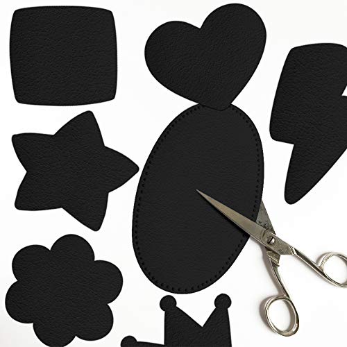 Haberdashery Online 2 rodilleras piel color Negro. Coderas para proteger tu ropa y reparación de pantalones, chaquetas, jerseys, camisas, blusas. 16 x 10 cm. Ref. RSP1