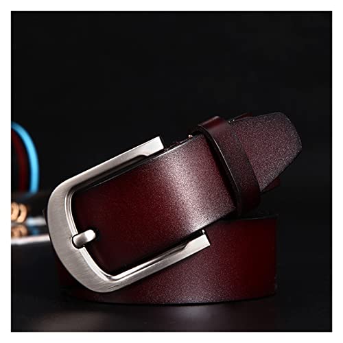 HAIHUIYUAN Wwang 2021 Vaca Entera Cuero Genuino Correa de Lujo Cinturones Masculinos Ajuste for Hombres Clasificación Vintage Pin Hebilla De Cuero Jeans Cinturón