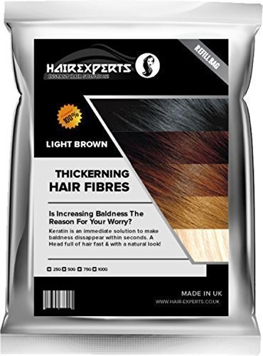 Hair Experts - Densificador fibra capilar, recambio fibra (solución para pérdida de cabello & cabello con poca densidad)