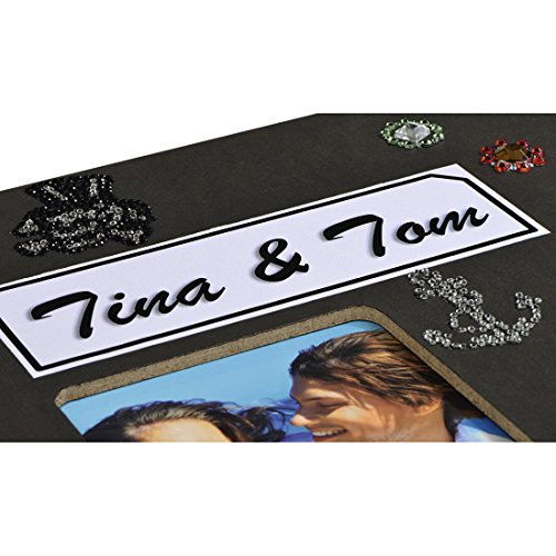 Hama Fine Art Cartón, Papel Negro álbum de Foto y Protector - Álbum de fotografía (Negro, Cartón, Papel, 50 Hojas, 10 x 15 cm, 1 Pieza(s), 360 mm)