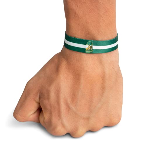 HAND-PRO Pulsera Andalucía Pulsera Tela Andalucia Pulsera Bandera Andalucia Cinta Bandera andalucía