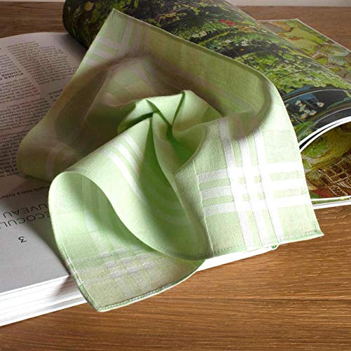 Hankiss - Pañuelos de Algodón Orgánico Color - Modelo SPRING - Pequeño Tamaño 28cm - 6 Piezas - 100% Algodón Certificado GOTS
