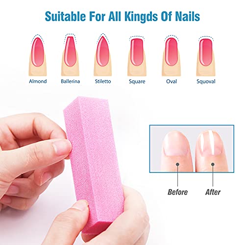 Hanyousheng Pulidor de Uñas, Taco Pulidor Uñas, Nail Buffer, Buffer Uñas, Bloque Pulidor Uñas, 10 Piezas Buffer Uñas Profesionales, Bloque de pulido de uñas para el nail buffer de Uñas Arte para Pulir