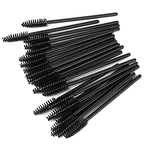 Haobase 25 cepillos negros para pestañas